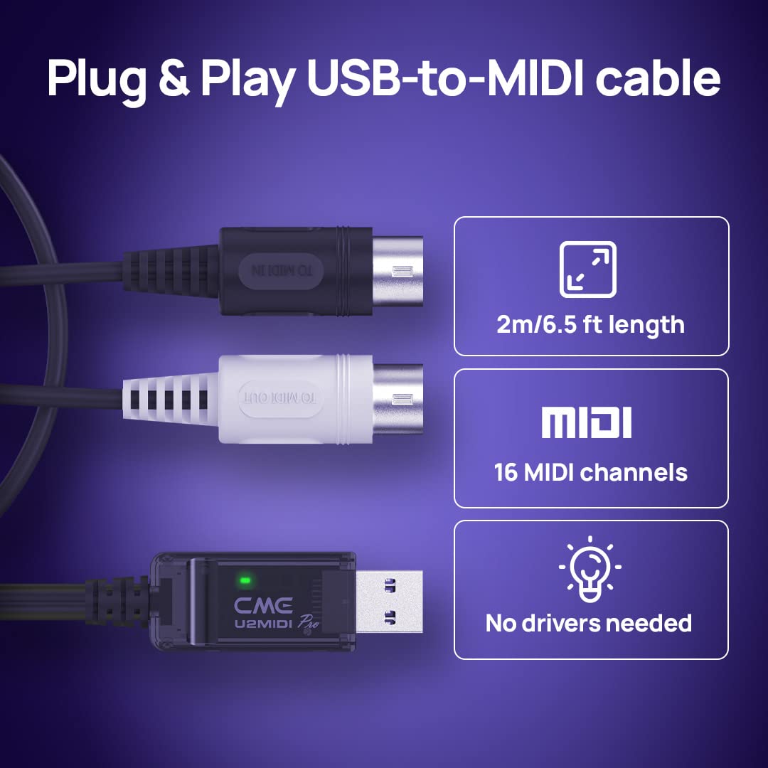 High-Speed USB MIDI Cable with Filter and Mapper L98661