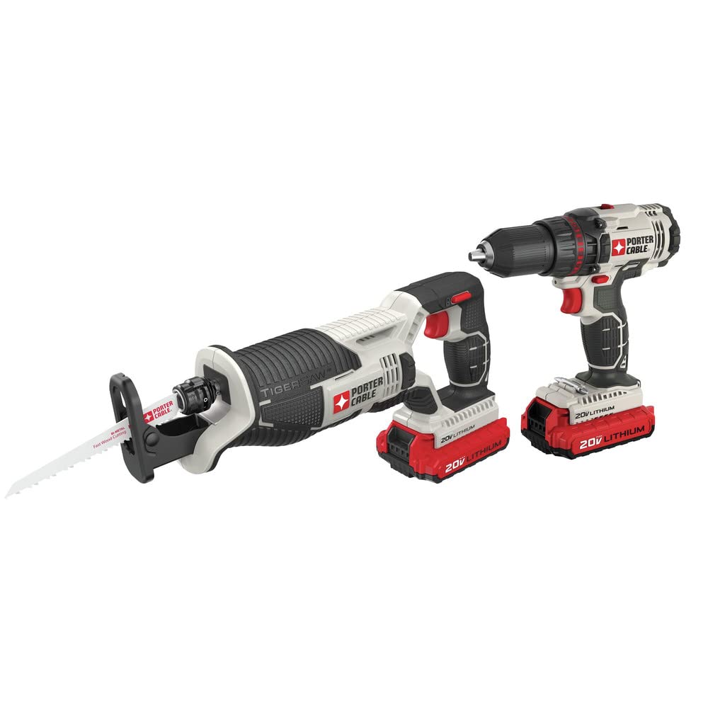 20V MAX Cordless Drill Combo Kit with Reciprocating Saw L228