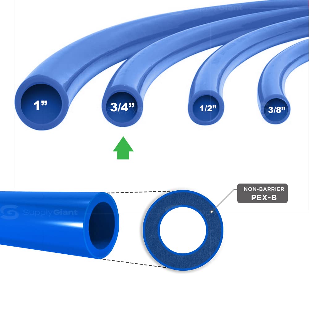 3/4 In x 100 Ft Blue PEX-B Pipe G7705