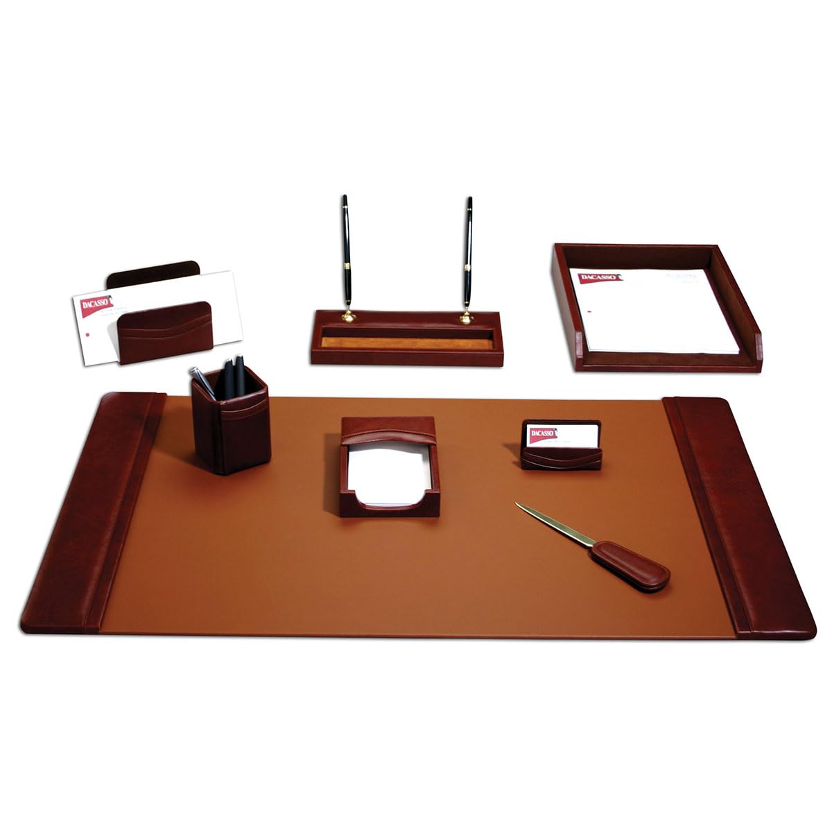 8-Piece Leather Desk Set O194