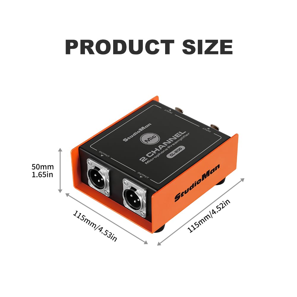 2-CH XLR Preamp for Dynamic Microphones R45934