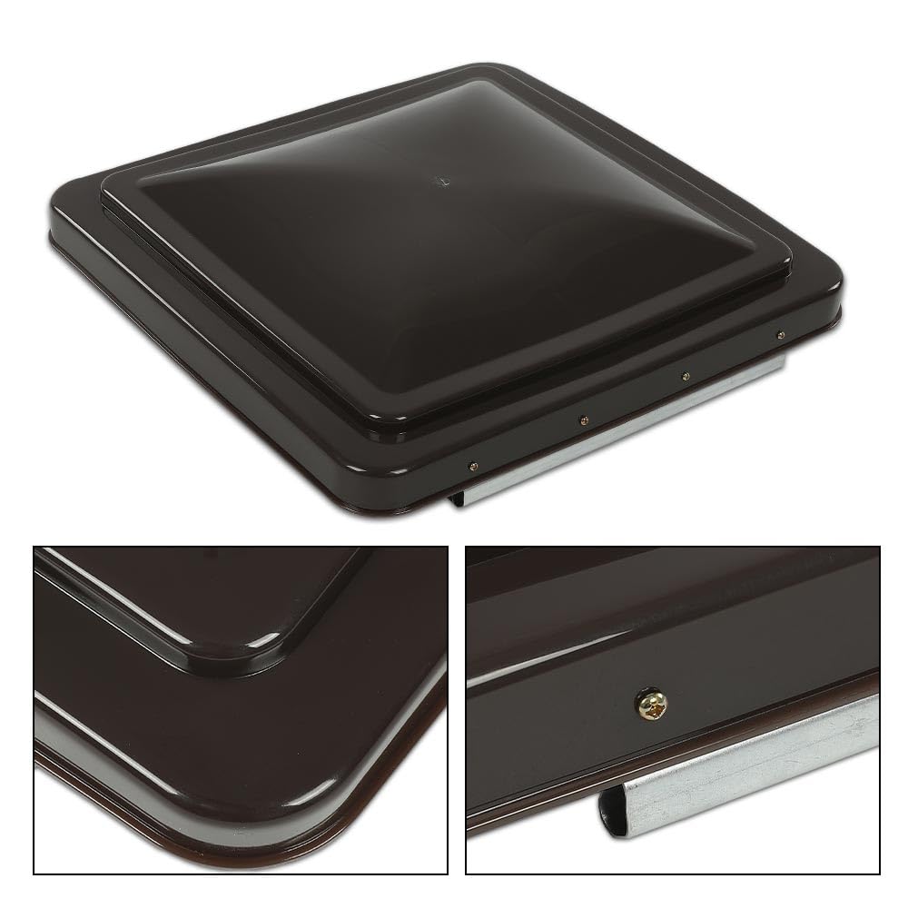 14" x 14" RV Roof Vent Cover Replacement Lid Smoke 2 PCS J1811
