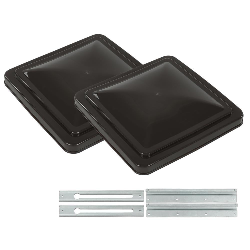 14" x 14" RV Roof Vent Cover Replacement Lid Smoke 2 PCS J1811