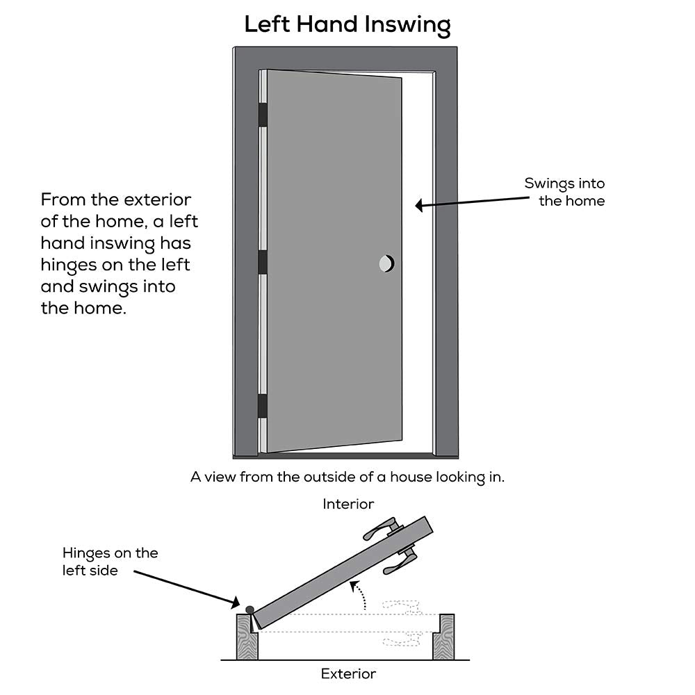 Steel Primed Left Hand In-Swing Prehung Front Door Full Lite Clear Low-E Glass 36" x 80" K471565