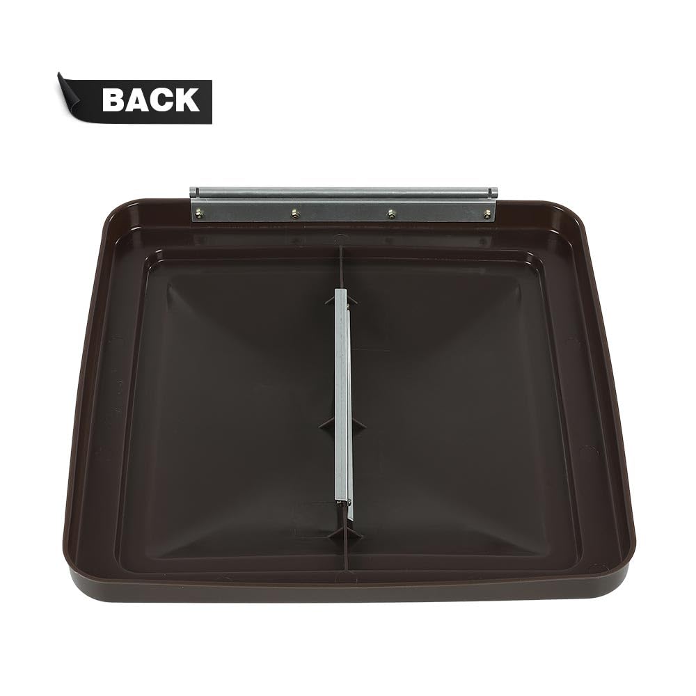 14" x 14" RV Roof Vent Cover Replacement Lid Smoke 2 PCS J1811