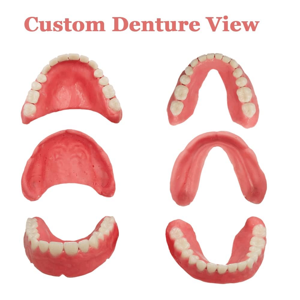 Fake Teeth Denture Top and Bottom Temporary Teeth Y2383