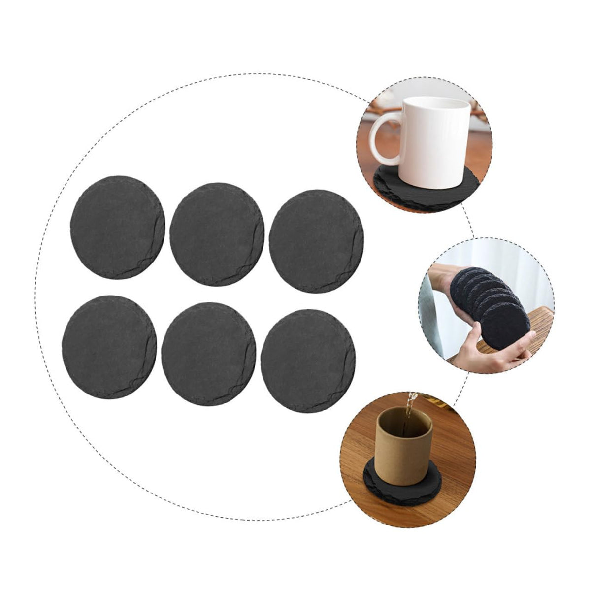 Stone Coasters Set of 6 F39863