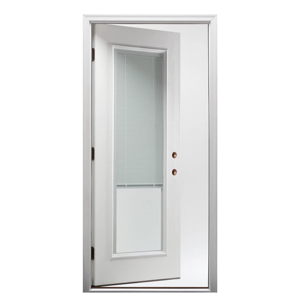 Fiberglass Smooth Primed Left Hand In-Swing Prehung Front Door Full Lite Clear Glass 36" x 80" Y234