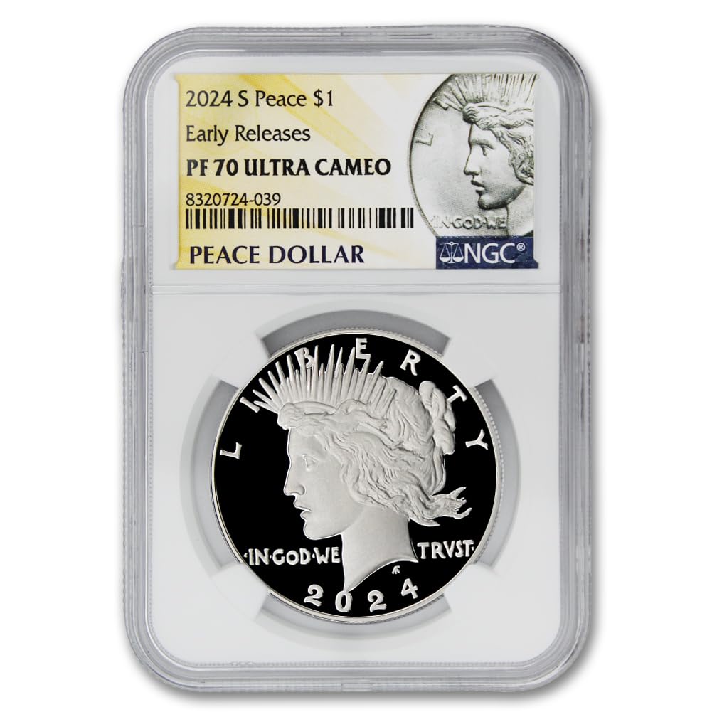 2024 American Silver Peace Dollar Coin PF-70 Ultra Cameo A43752