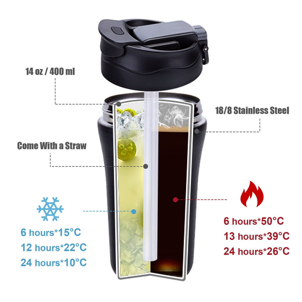 14 oz 2 Pack Vacuum Insulated Stainless Steel Tumbler S86482