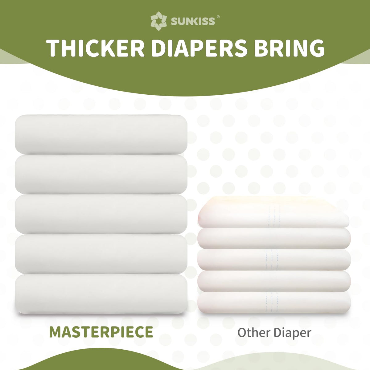 Adult Diapers with Tabs, L/XL, White, 40 Count Q52718