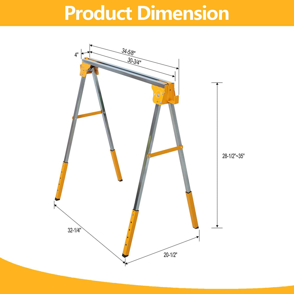 Heavy Duty Folding Sawhorse 2 Pack G69423