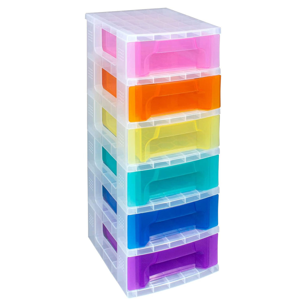 6 Drawer Plastic Rolling Storage Cart Z683794