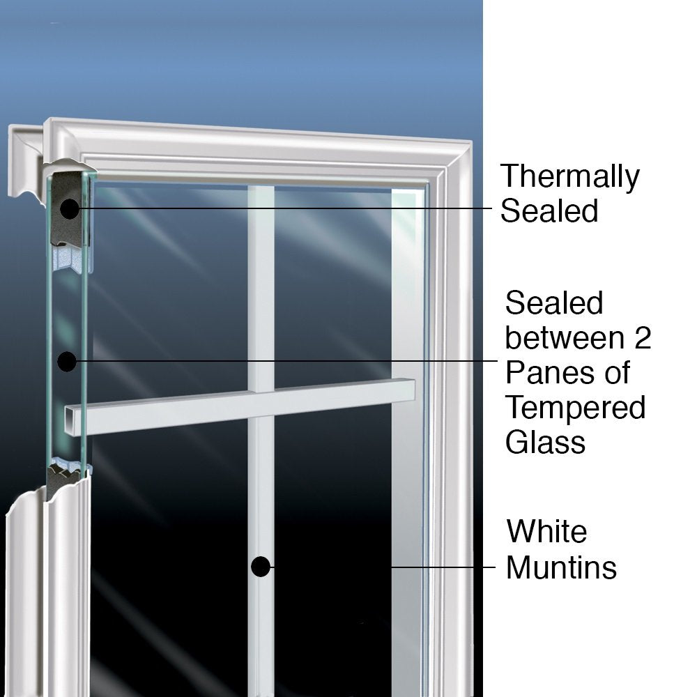 Steel Primed Left-Hand Inswing 2-Panel Single Prehung Front Door 32" x 80" V111086