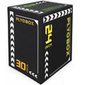 3-in-1 Foam Plyometric Jump Box, 20/24/30 Inch Plyo Box with Non-Slip PVC Cover F568