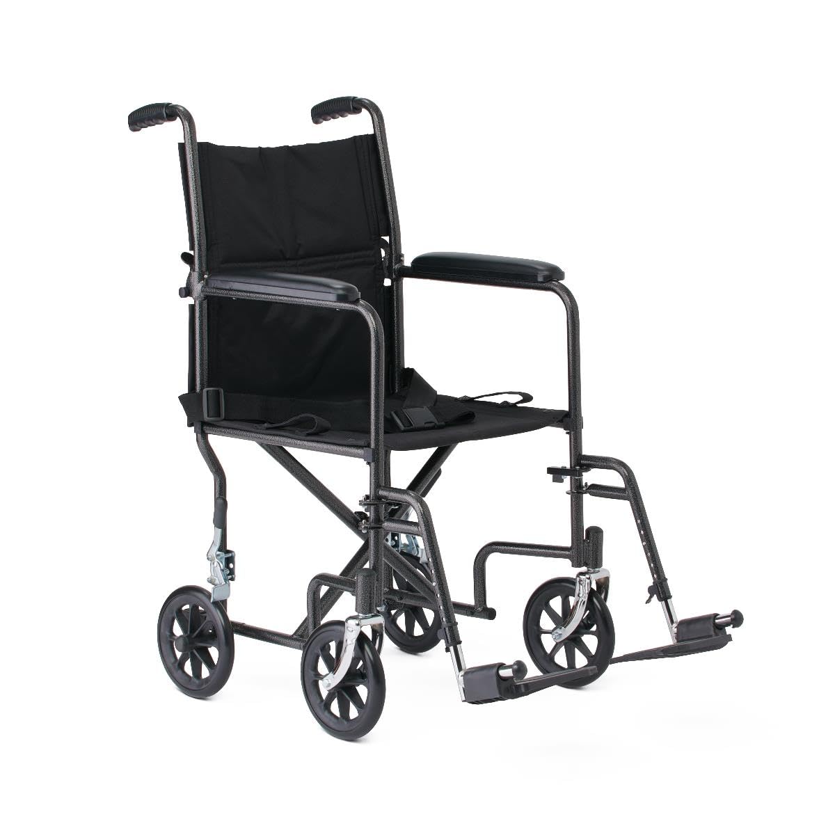 Folding Transport Wheelchair with Swing-Away Footrests L16336