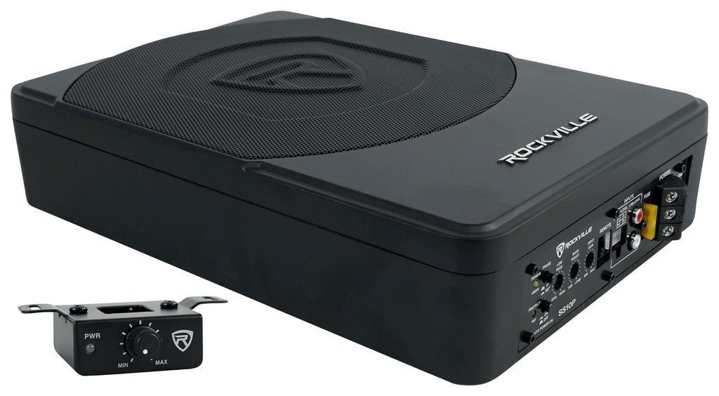 10" Powered Under-Seat Subwoofer with Amp Wiring Kit H45253