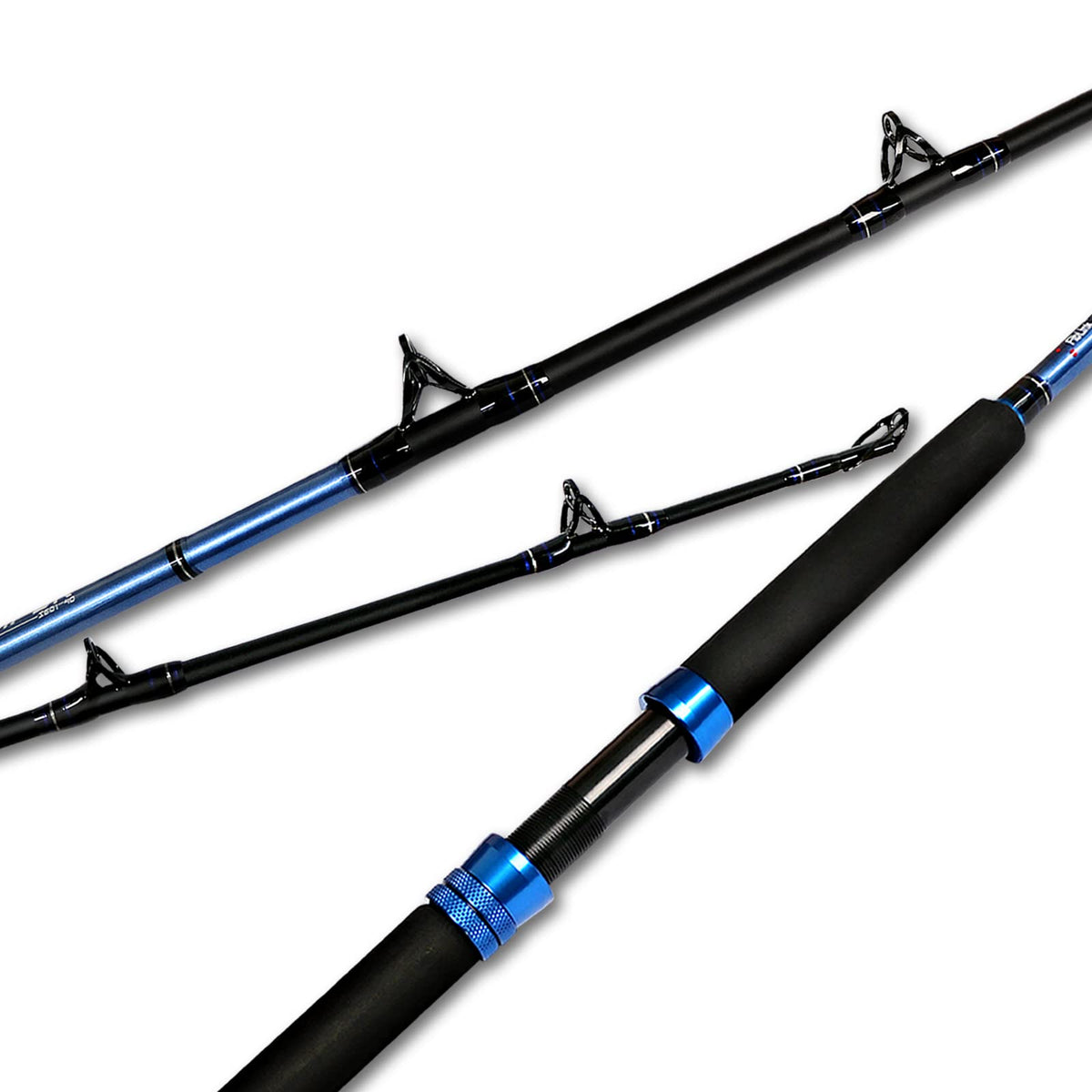 1-Piece 2-Piece Saltwater Trolling Rod Conventional Boat Fishing Pole M7904