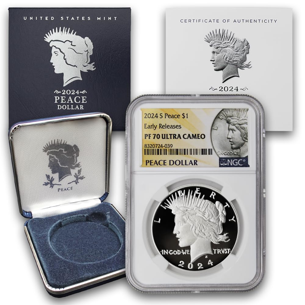 2024 American Silver Peace Dollar Coin PF-70 Ultra Cameo A43752