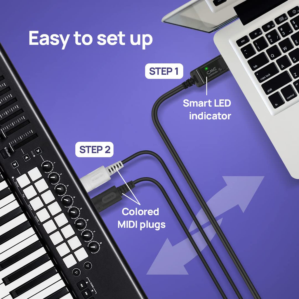 High-Speed USB MIDI Cable with Filter and Mapper L98661
