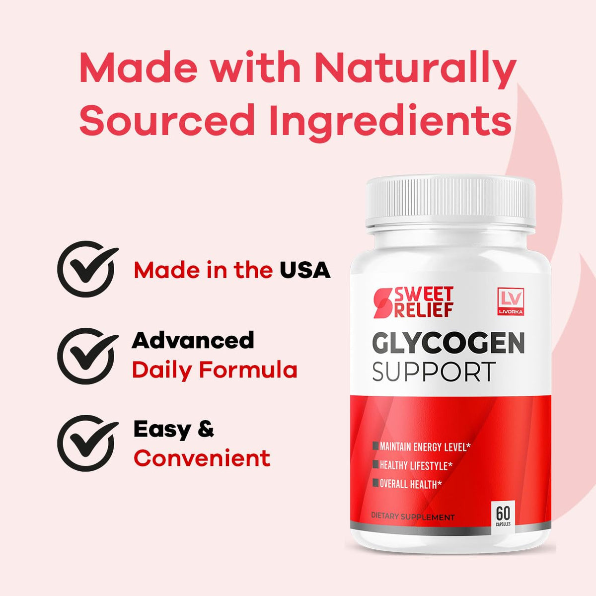 All Natural Formula Capsules, 60 Capsules for 1 Month L356501