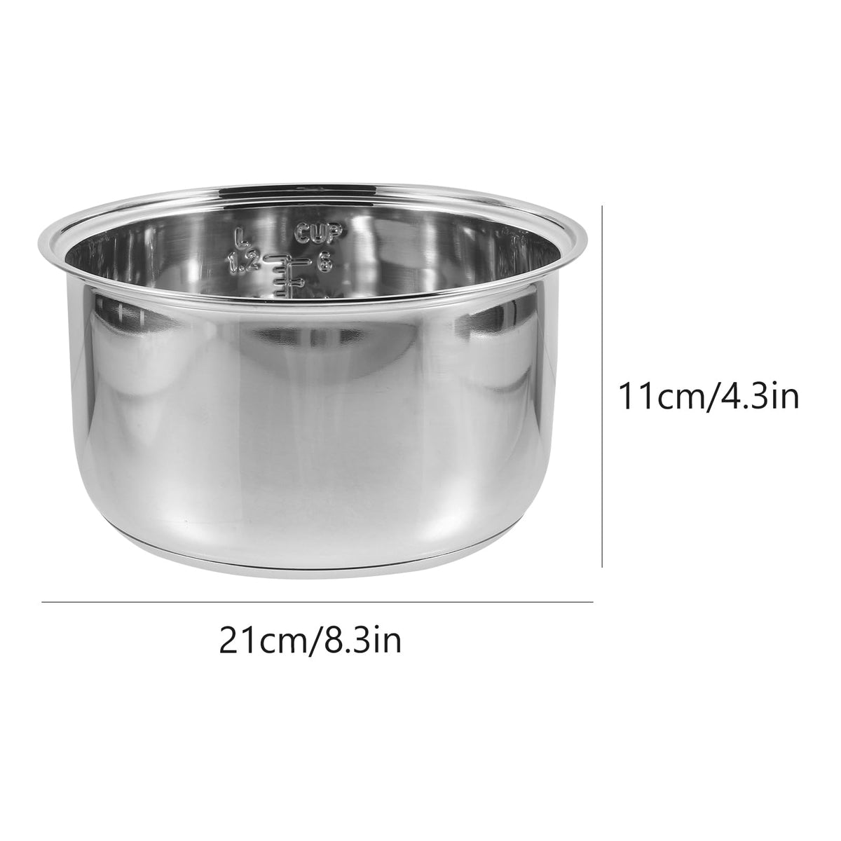 3L Stainless Steel Non-Stick Rice Cooker Inner Pot S341