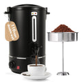 110 Cups Black Stainless Steel Commercial Coffee Urn K222