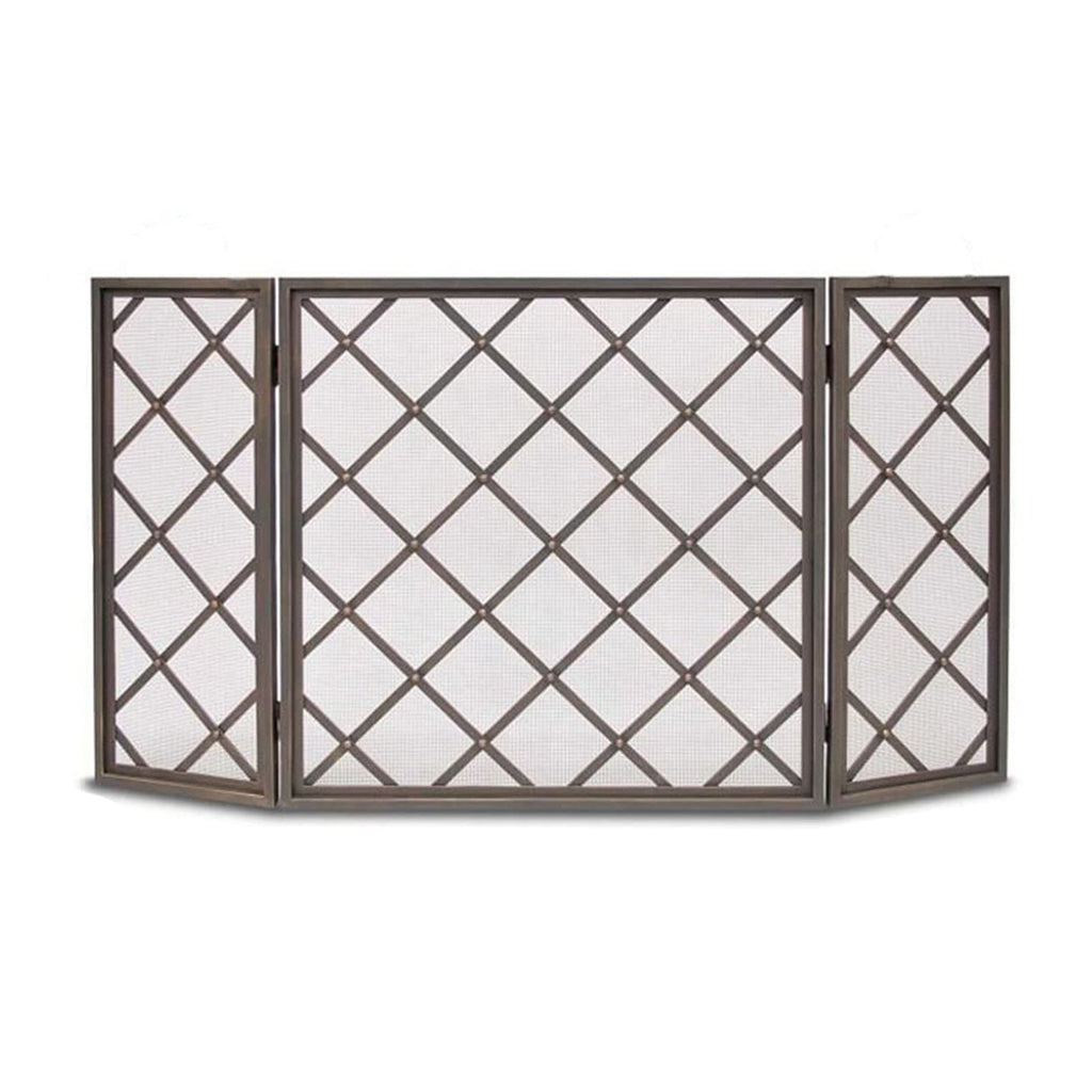 60 Inch Black 3 Panel Fireplace Screen H970149