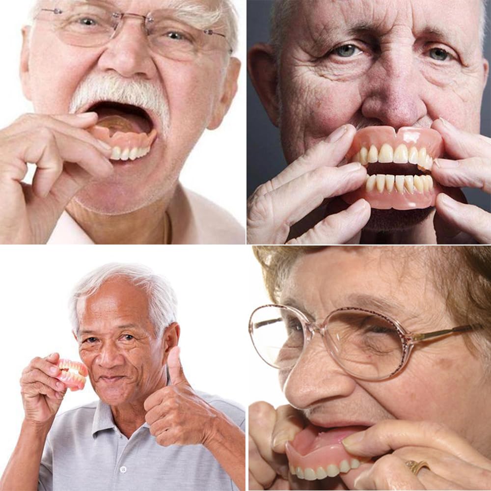Fake Teeth Denture Top and Bottom Temporary Teeth Y2383