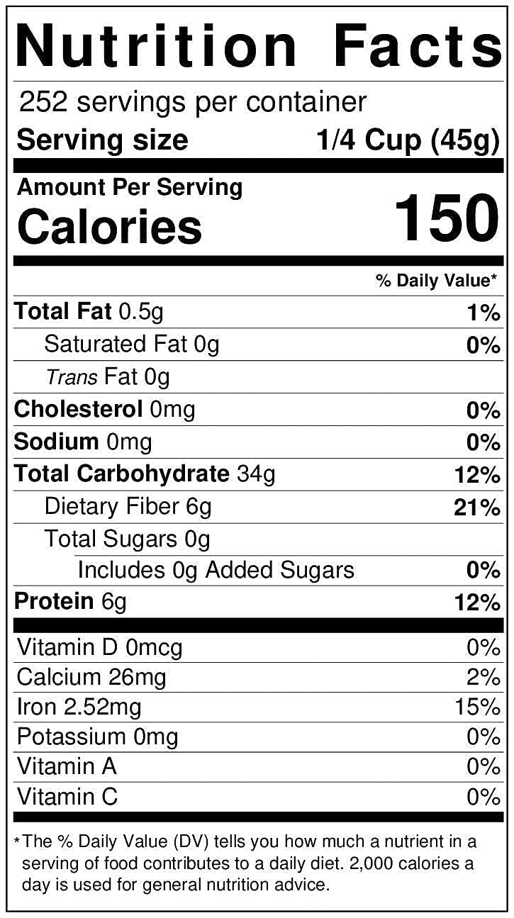 Hard White Wheat Berries 25 lb Bulk Non GMO W5964