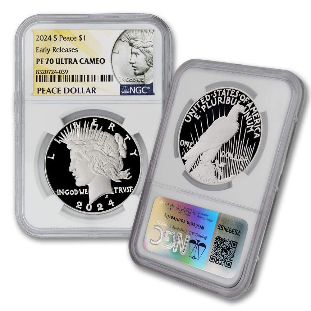 2024 American Silver Peace Dollar Coin PF-70 Ultra Cameo A43752