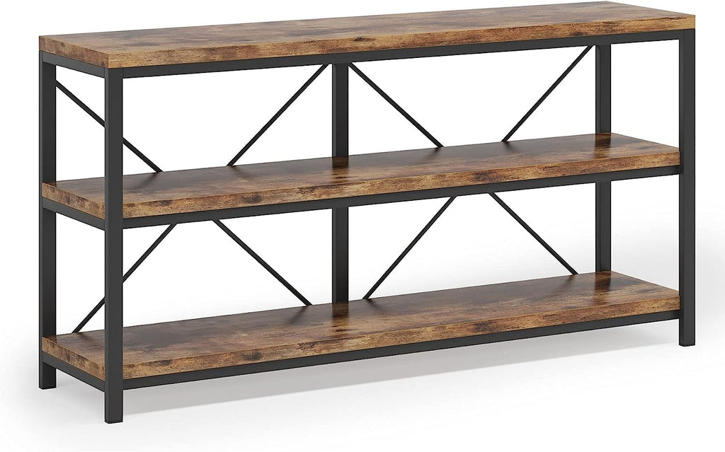 55 Inches 3 Tiers Console Table with Storage Shelves T5845