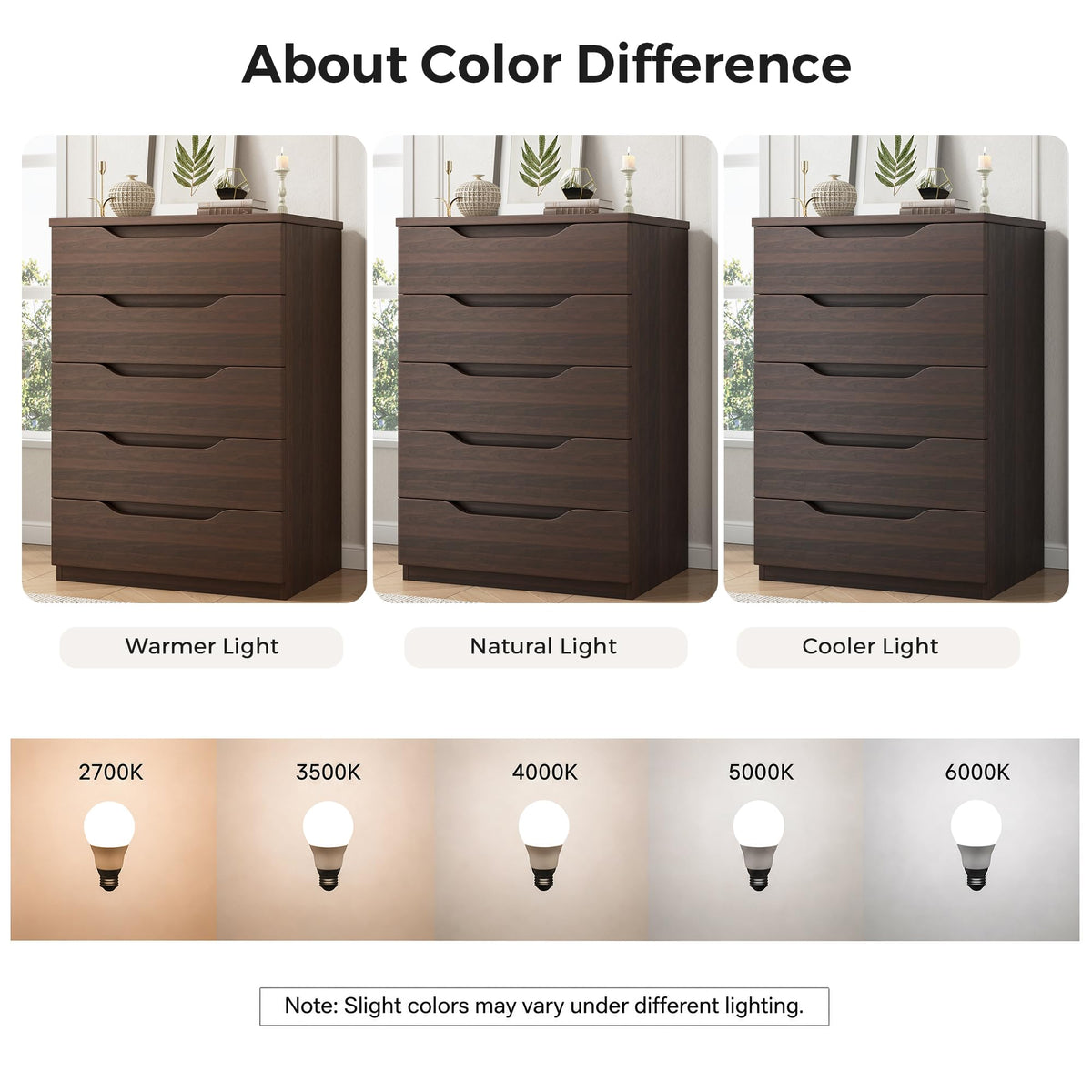 Brown 5 Drawer Dresser U59640