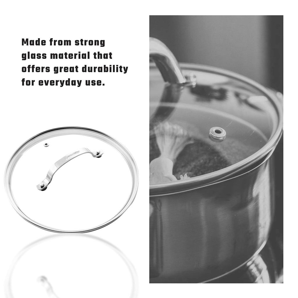 Tempered Glass Lid 10-inch Clear Vented H207554