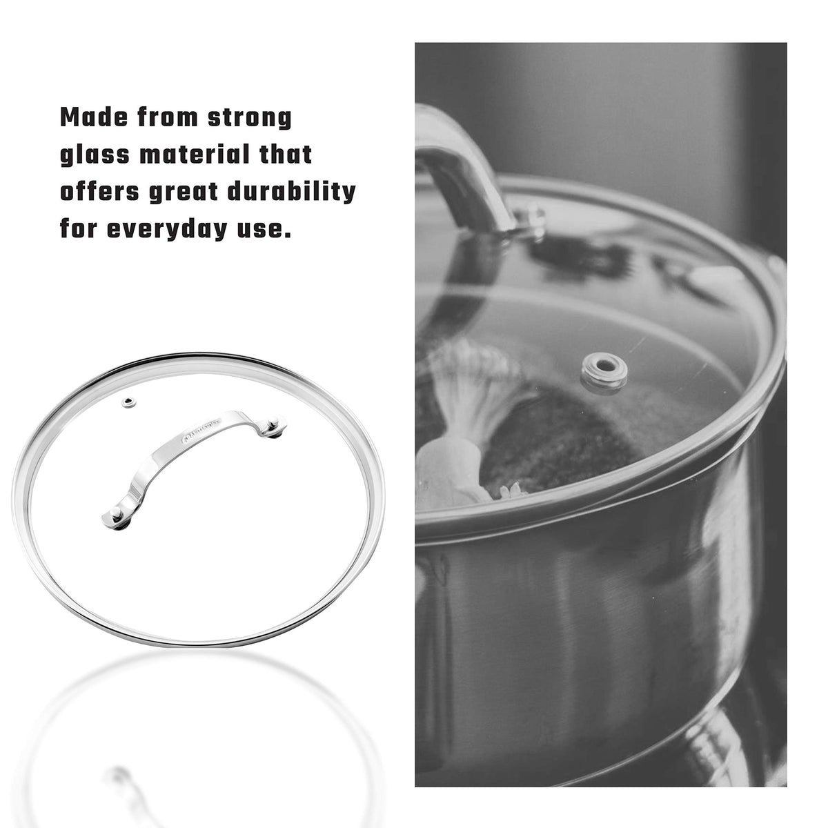 Tempered Glass Lid 10-inch Clear Vented H207554