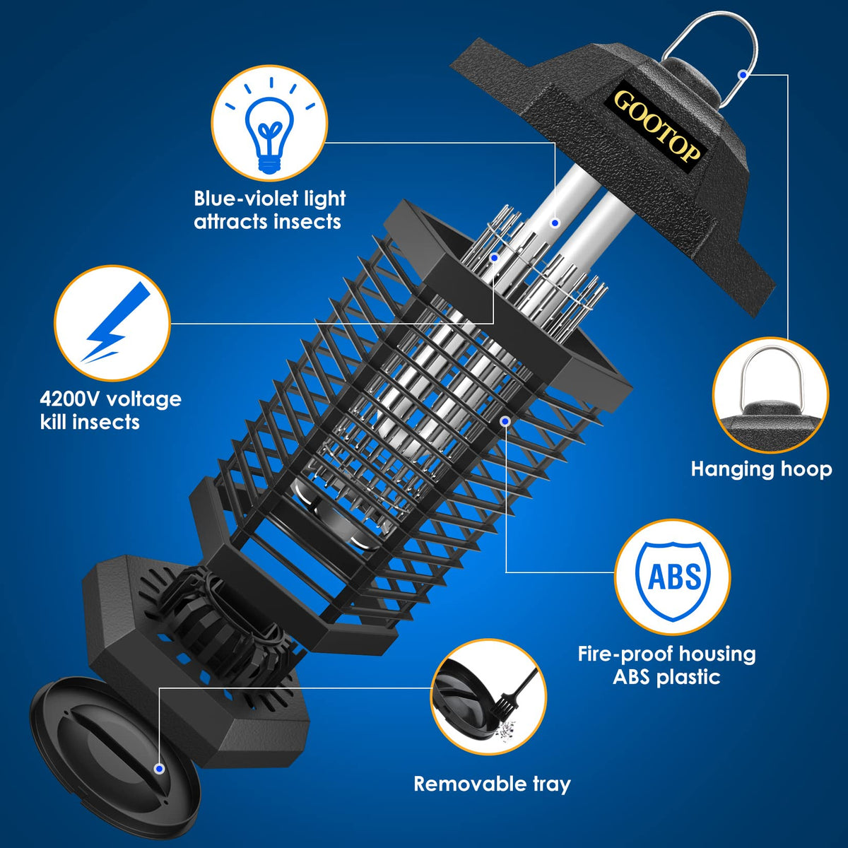 4200V Electric Bug Zapper I4125