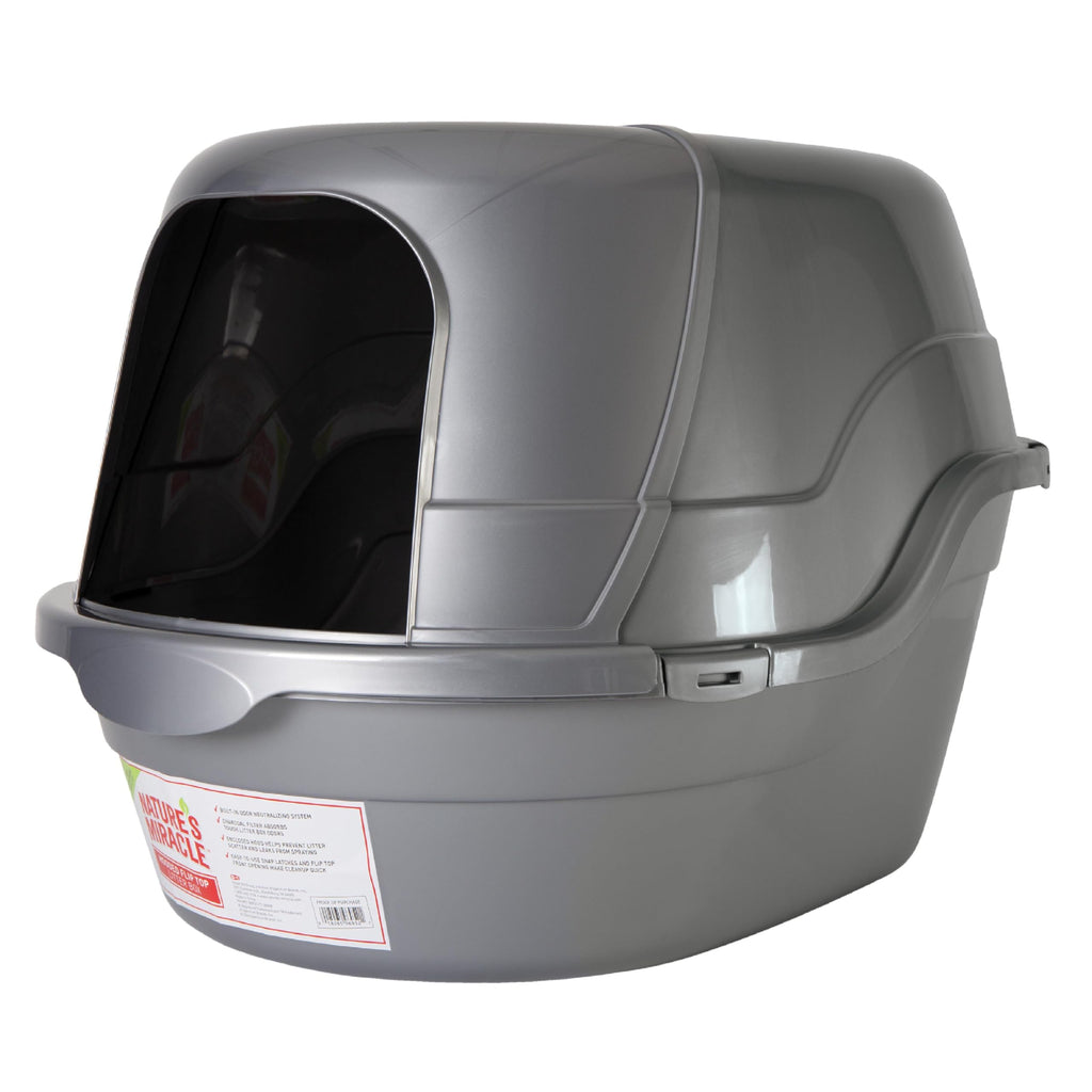 Hooded Flip Top Cat Litter Box with Charcoal Filter I2501