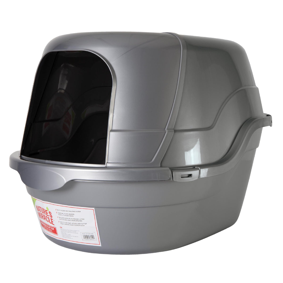 Hooded Flip Top Cat Litter Box with Charcoal Filter I2501
