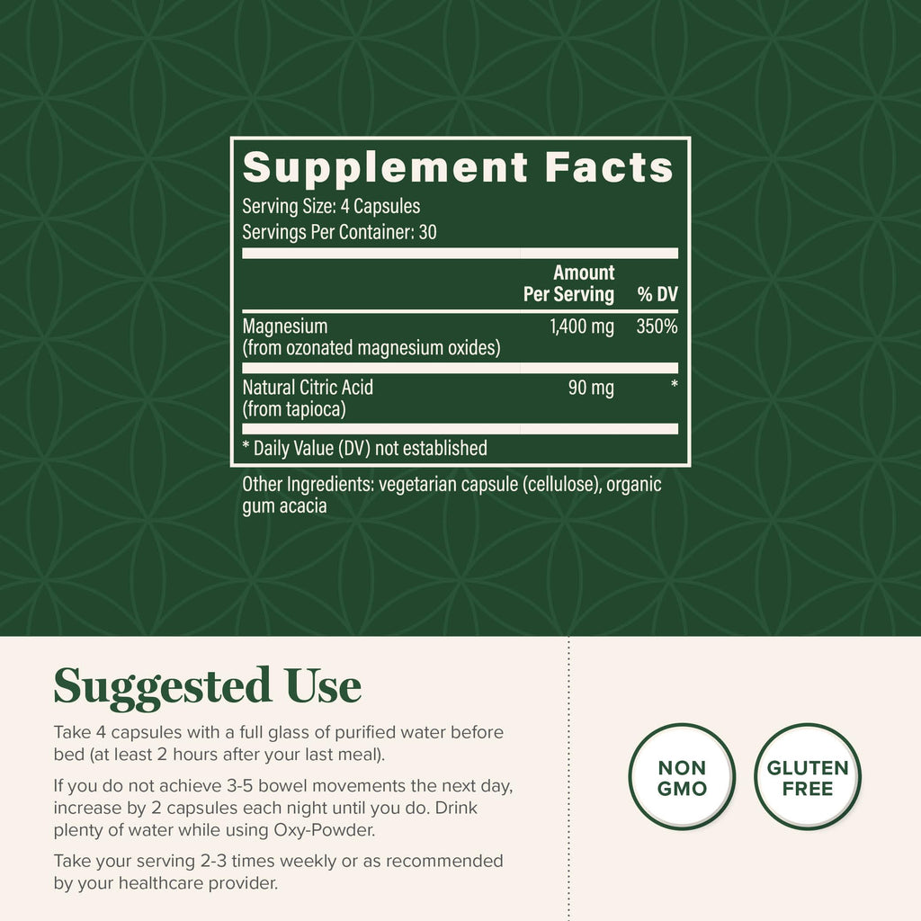 Magnesium Oxide 120 Capsules G50252