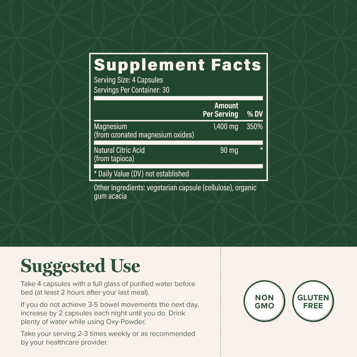 Magnesium Oxide 120 Capsules G50252