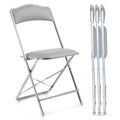 Folding Chairs with Padded Seats 4 Pack Heavy-Duty Steel Frame Q410707