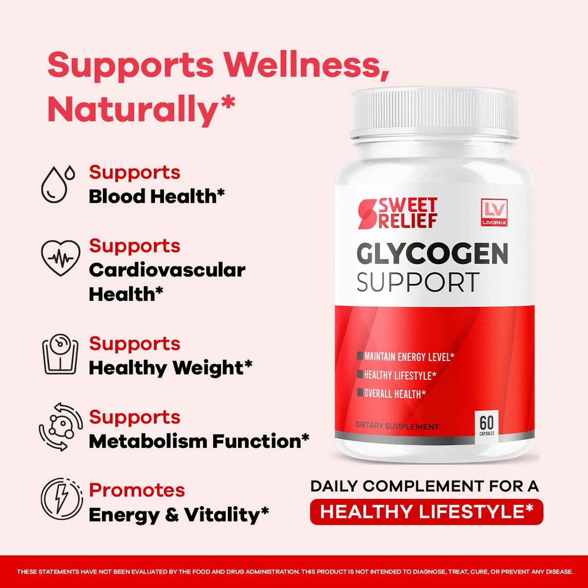 All Natural Formula Capsules, 60 Capsules for 1 Month L356501