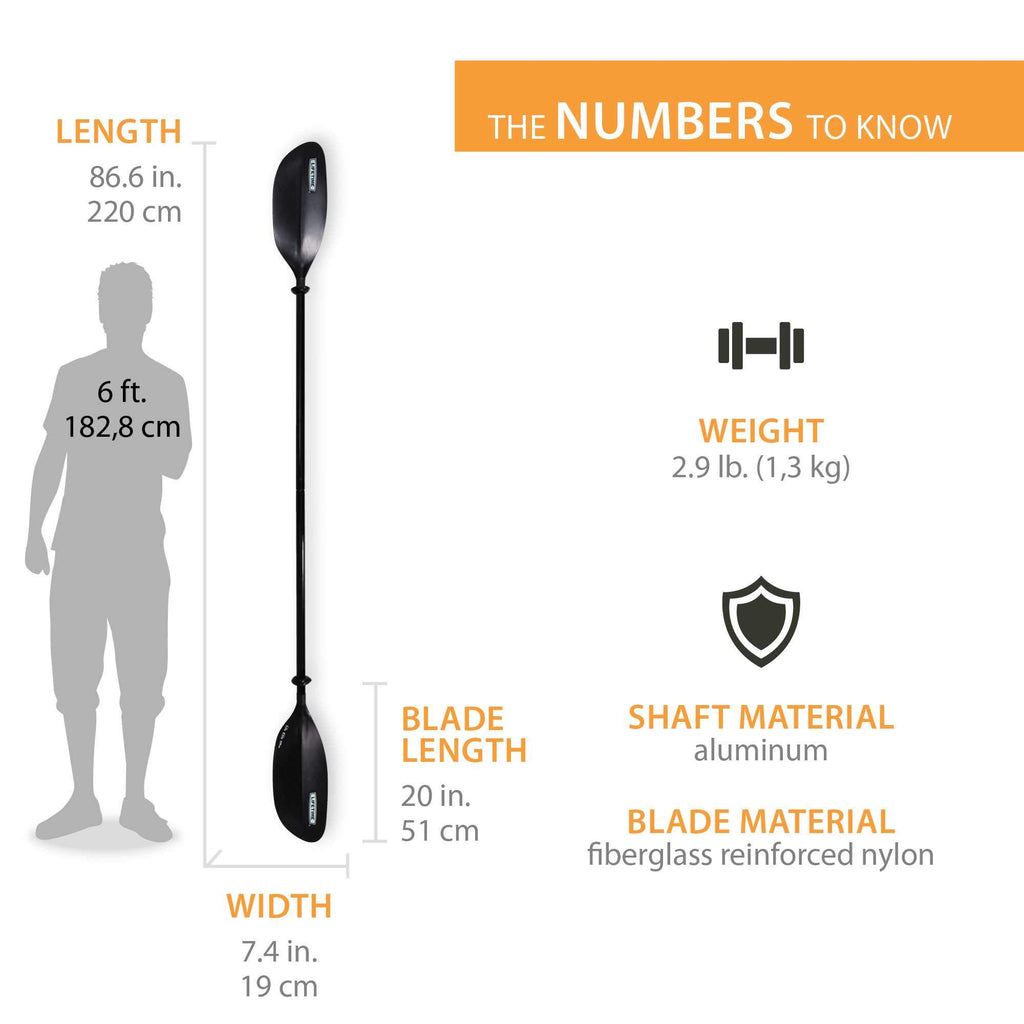 Black Kayak Paddle P564