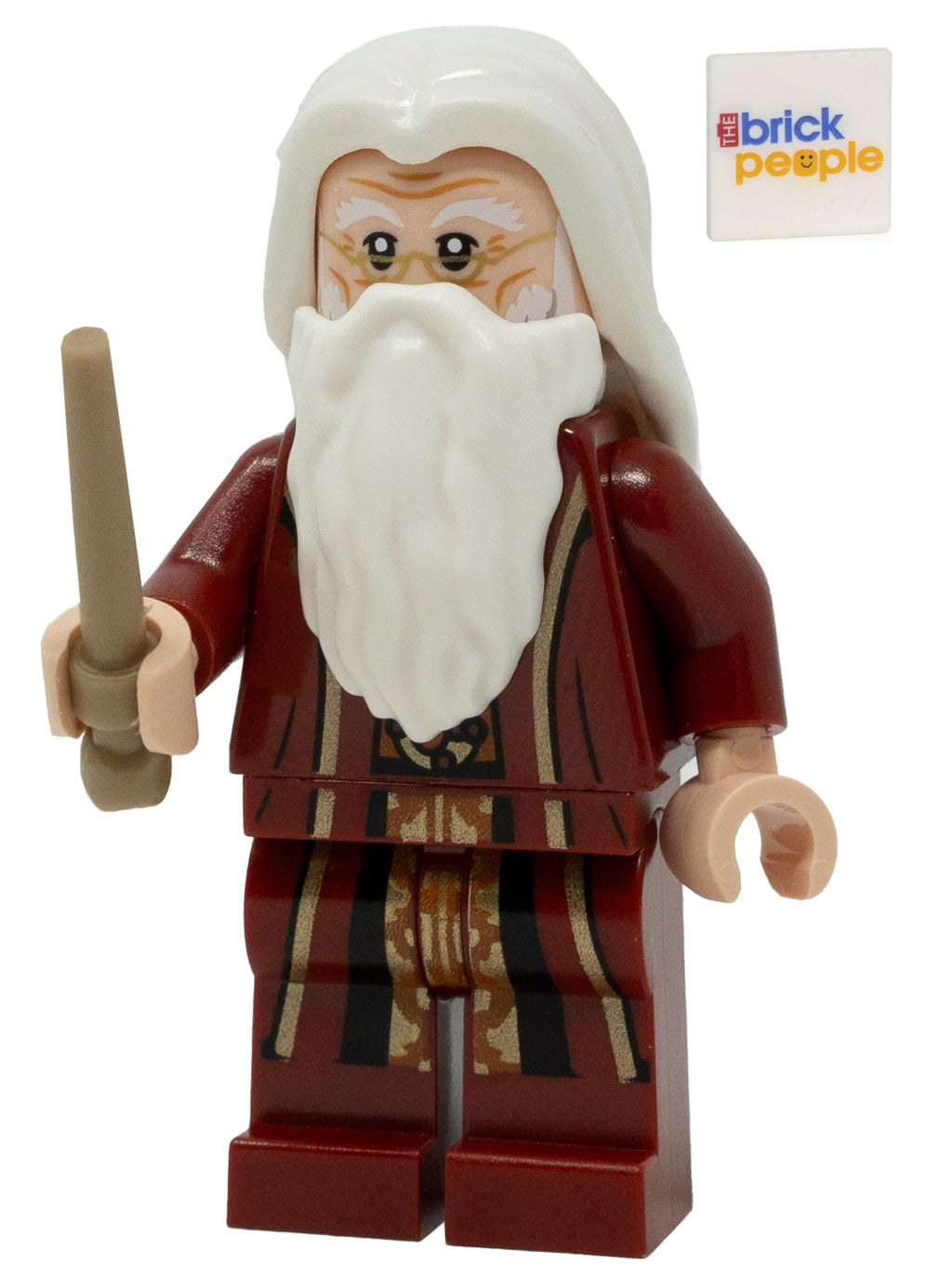 Red Robes Minifigure with Wand Y293