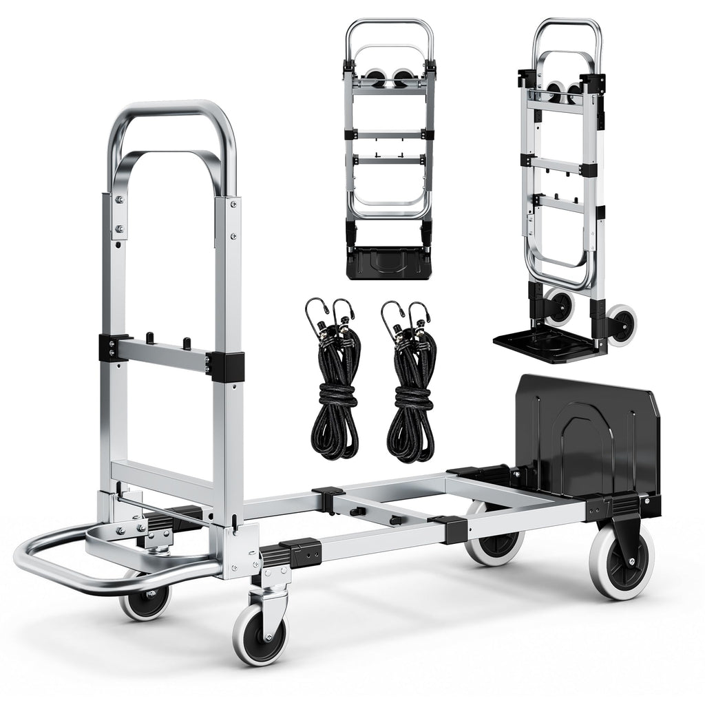 3 in 1 Folding Hand Truck 600lbs Capacity Heavy Duty K41875