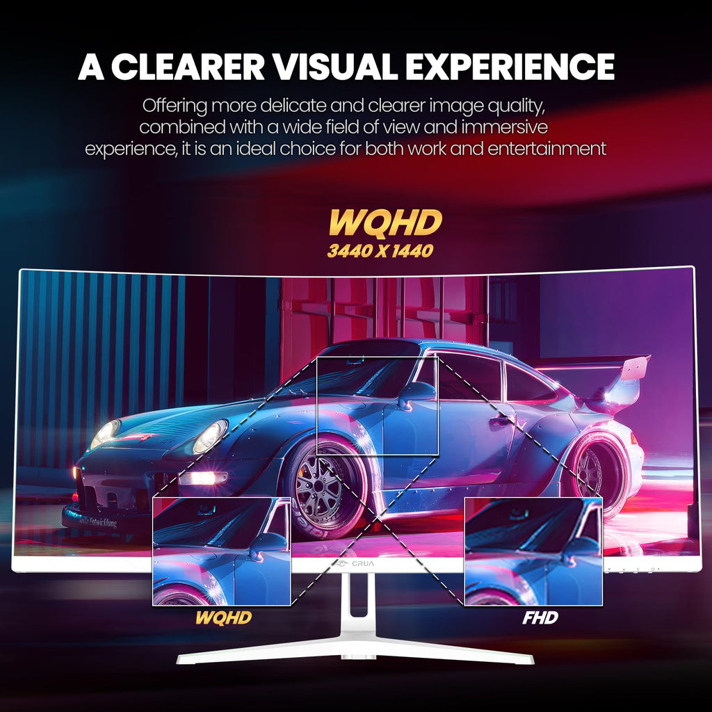 34" White Curved Gaming Monitor U840