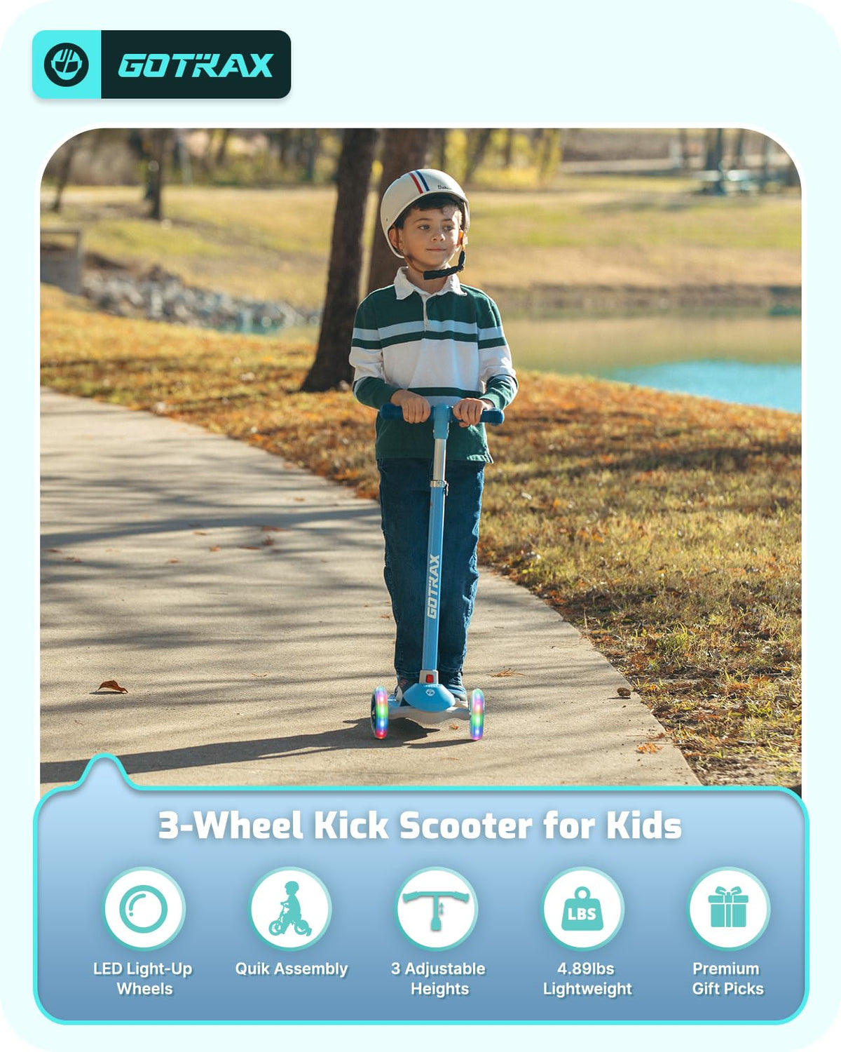 Kids 3 Wheels Kick Scooter P8874