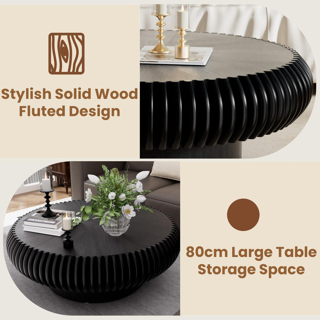 Black Round Coffee Table A84515
