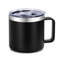 14 oz Insulated Stainless Steel Travel Coffee Mug with Handle and Lid H689