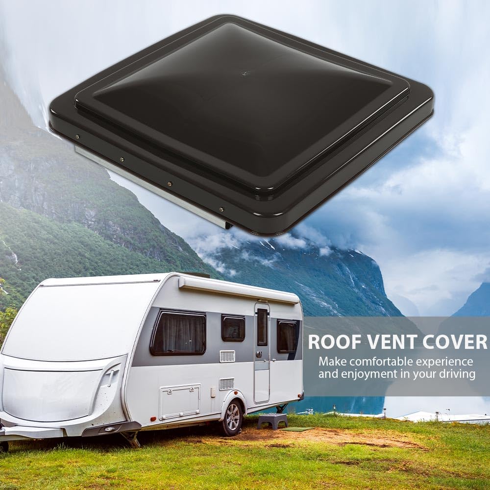14" x 14" RV Roof Vent Cover Replacement Lid Smoke 2 PCS J1811